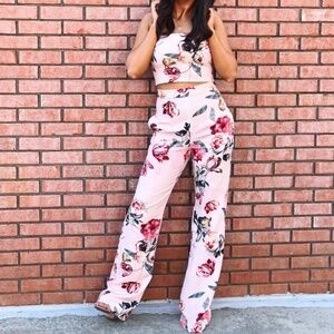 Black Halo Floral Two Piece Set